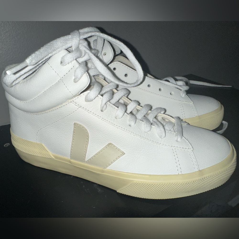 Veja White High-Top Sneakers